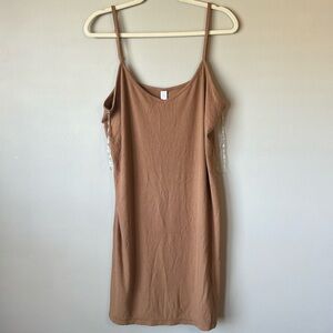 Stars above ribbed nightgown!